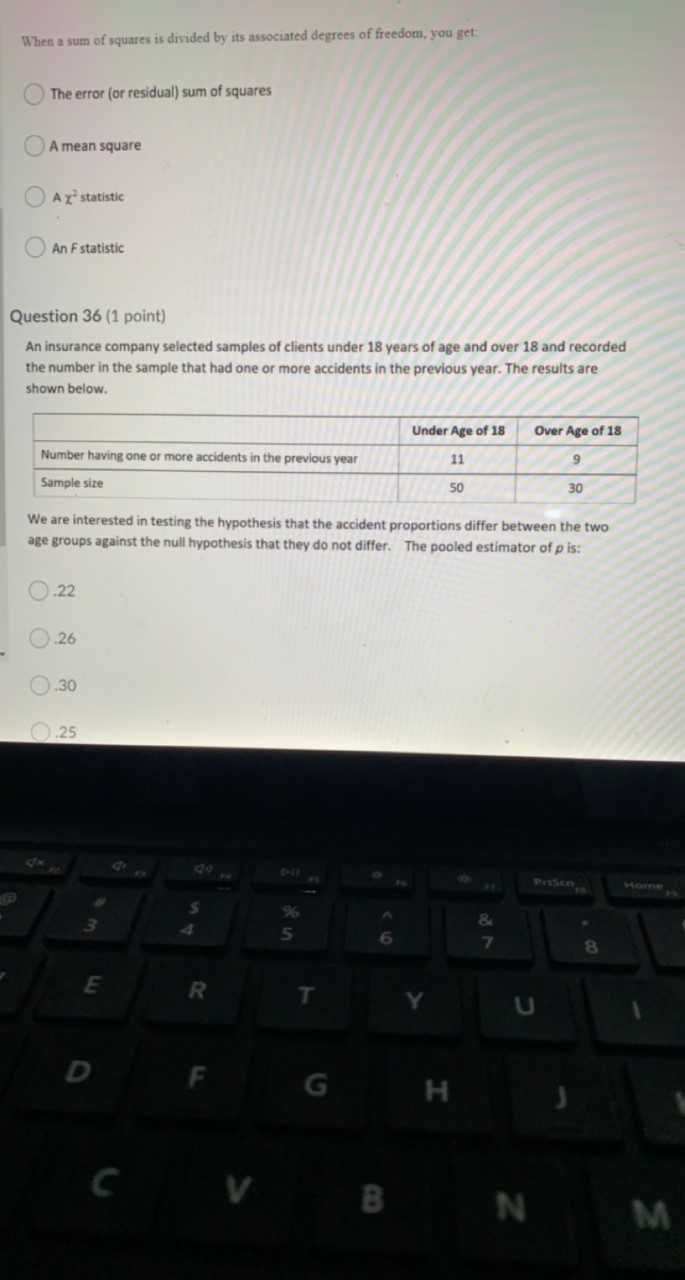 the observed value of the test statistic in a given sample is