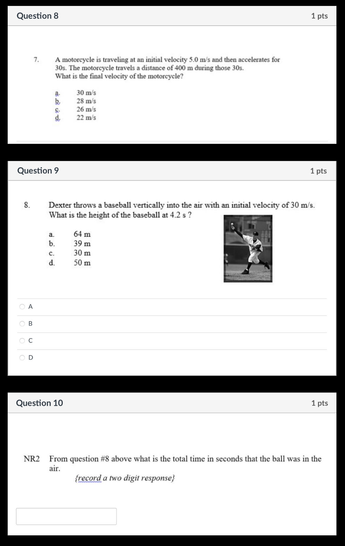 we only use kinematics and Trigonometry one, but if you want to