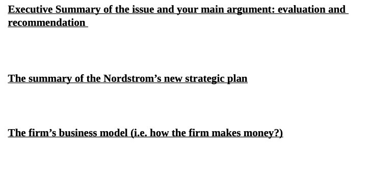 Executive Summary of the issue and your main argument: evaluation and