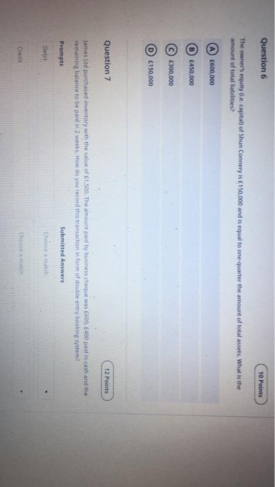 Question 3 10 Points Ilias starts a business and introduces capital of