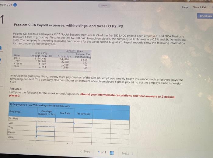  09 P9 30 Help Save & Exit Check my 1 Problem
