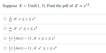 0.1343 O 4/9 O 0.5 O 5/9Suppose X is the result of