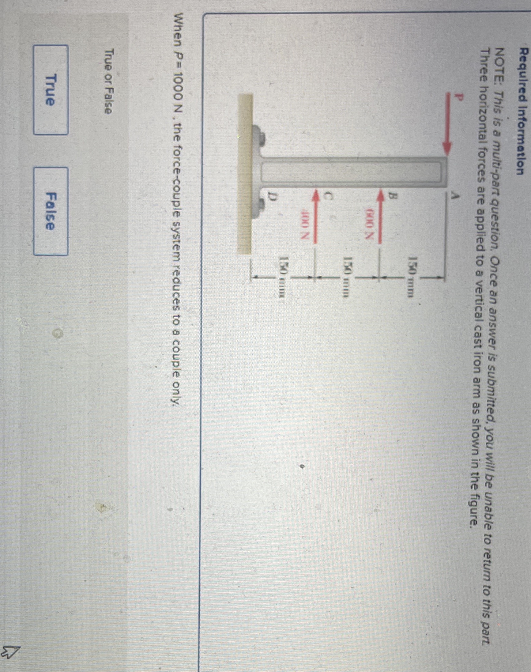 Please be clear Required Information NOTE: This is a multi-part question. Once