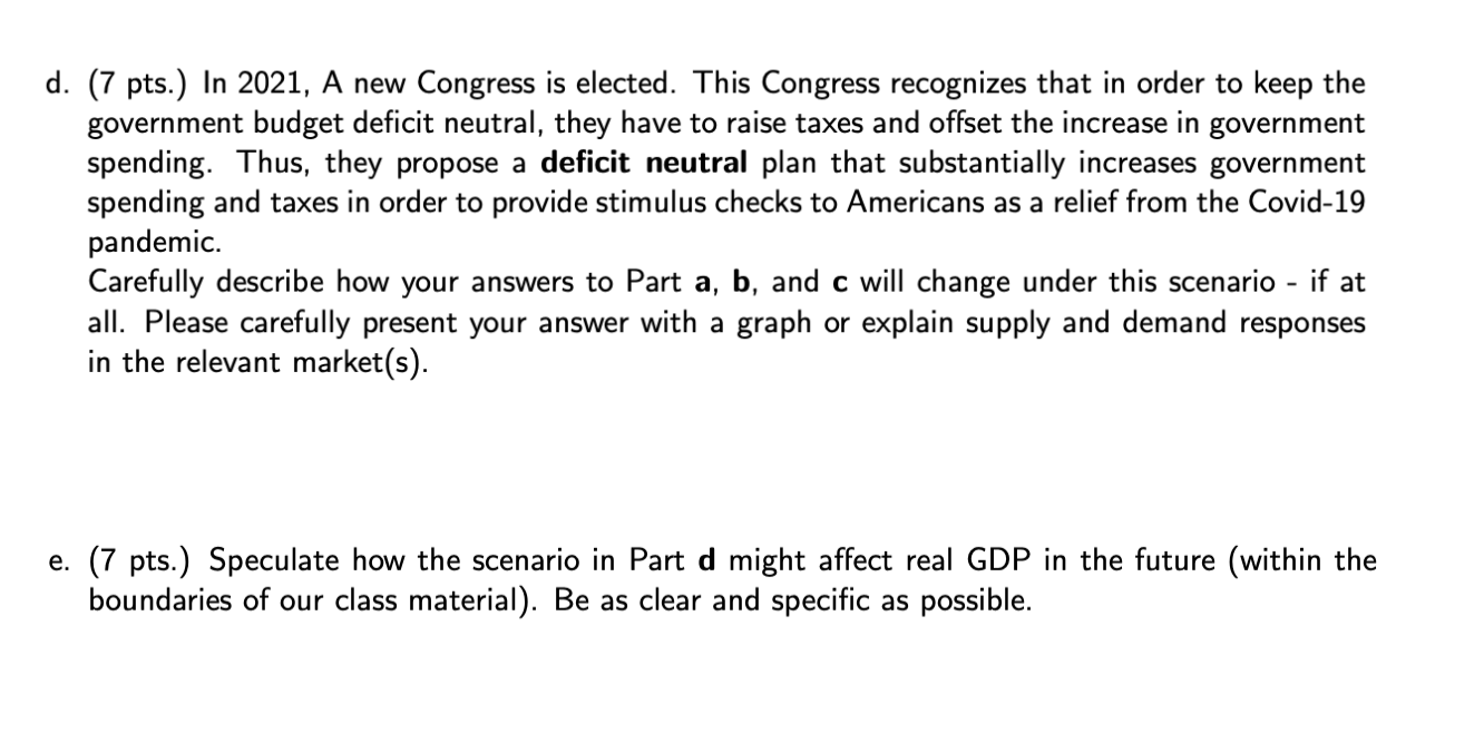 health and economic crisis, Congress enacted to send a check to all