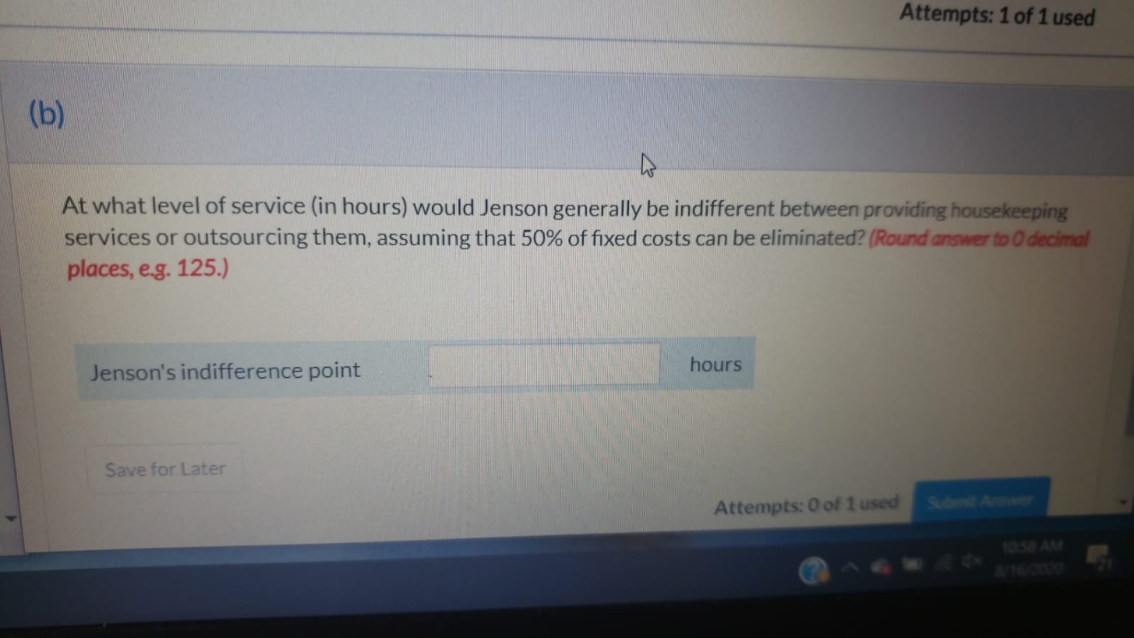 housekeeping services. The College director would like to outsource this service and