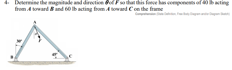 plate if the resultant force is to be directed vertically upward. Also,