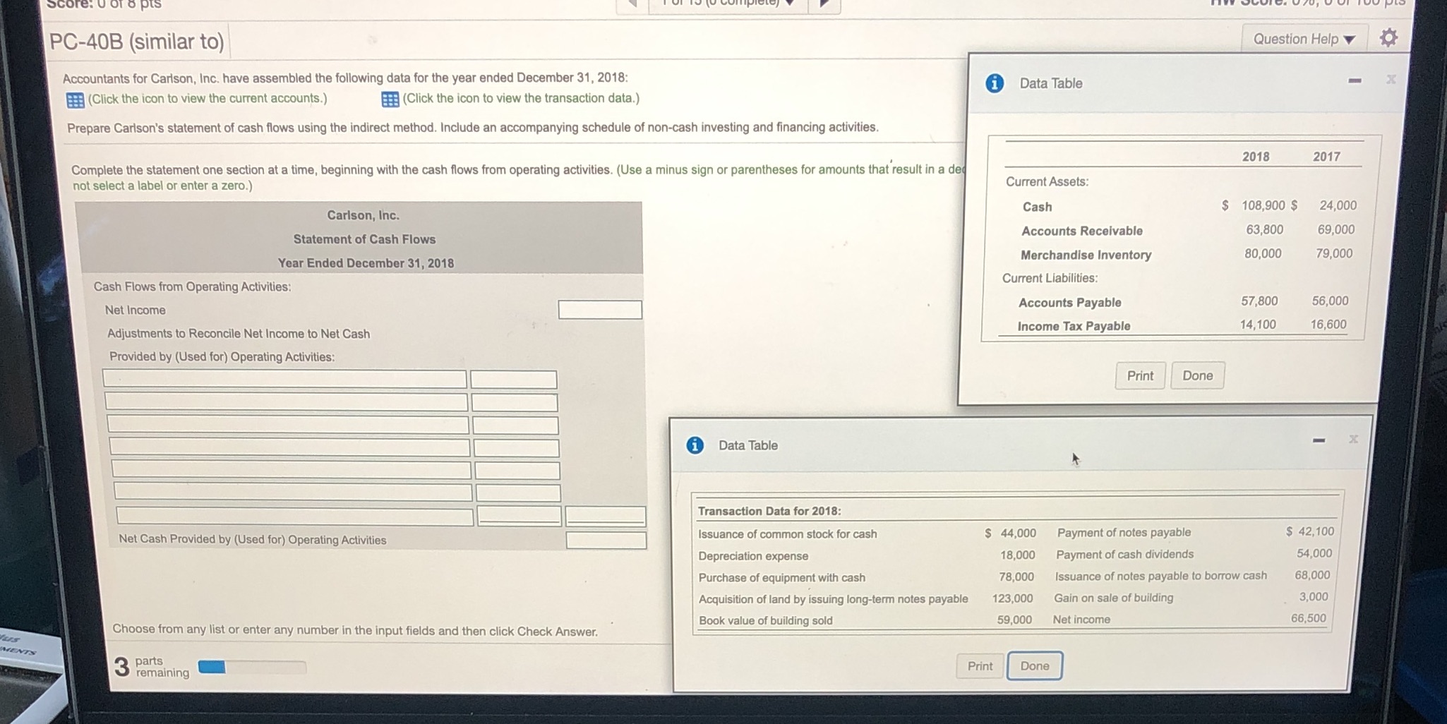 Three part question please if you solve this question please do it