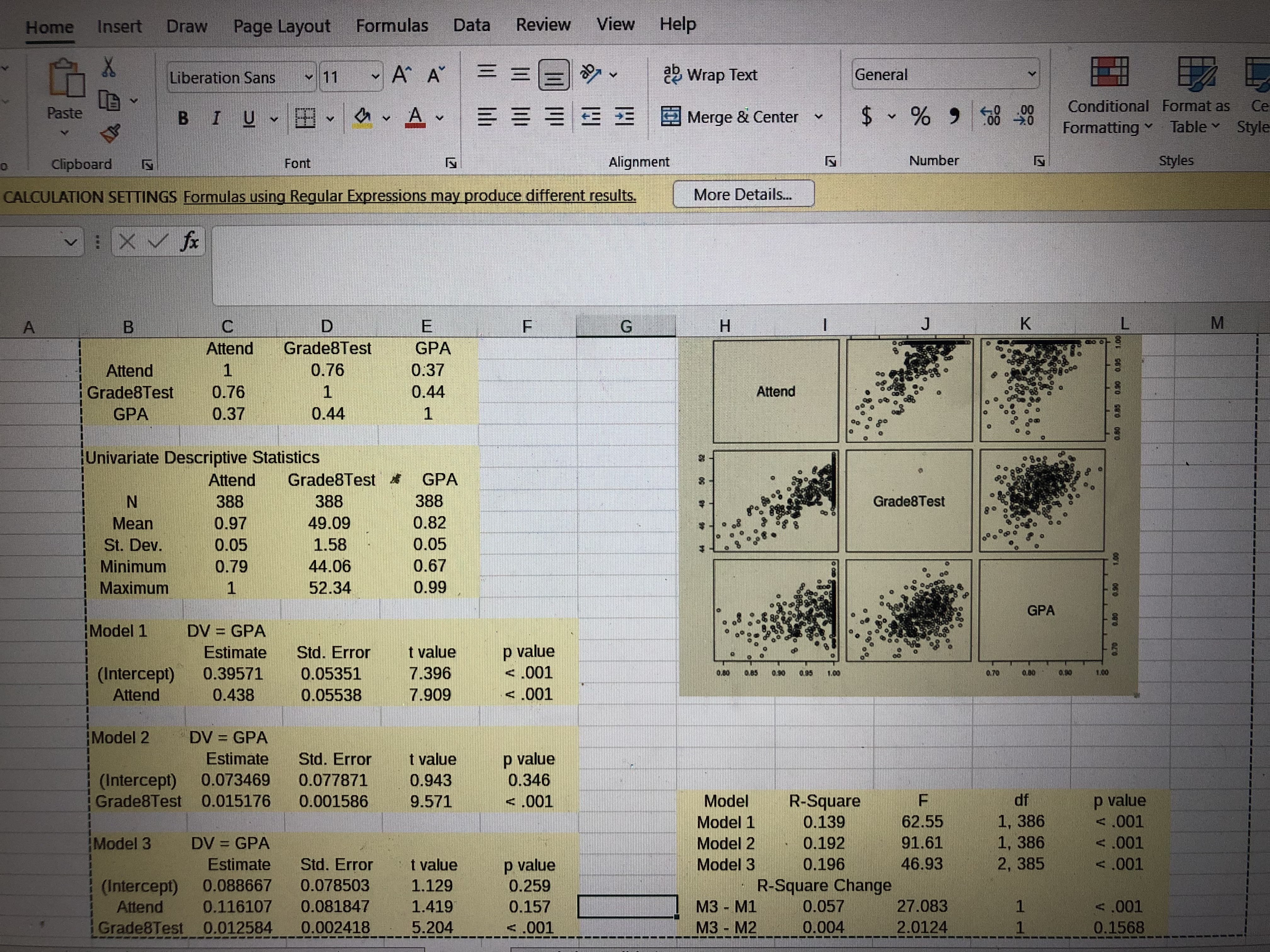  Home Insert Draw Page Layout Formulas Data Review View Help Liberation