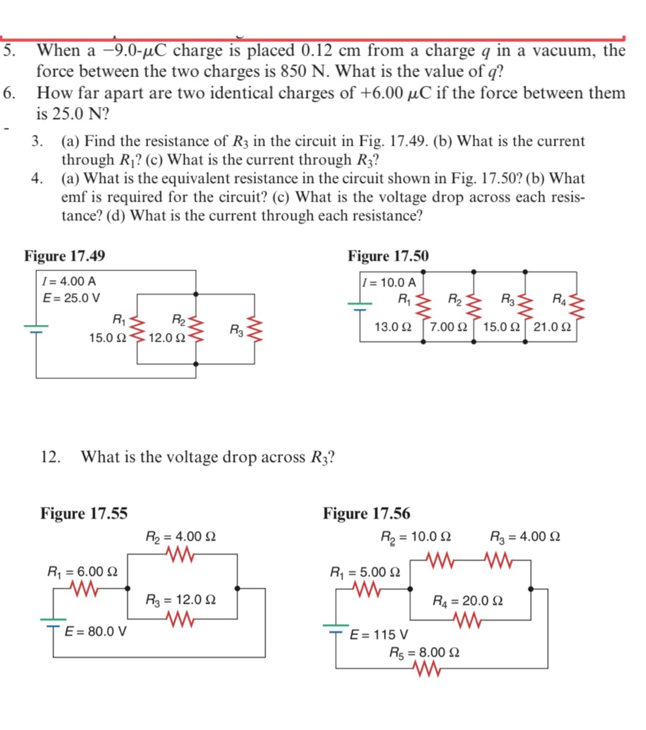  5. When a 9.0-p.C charge is placed 0.12 cm from a