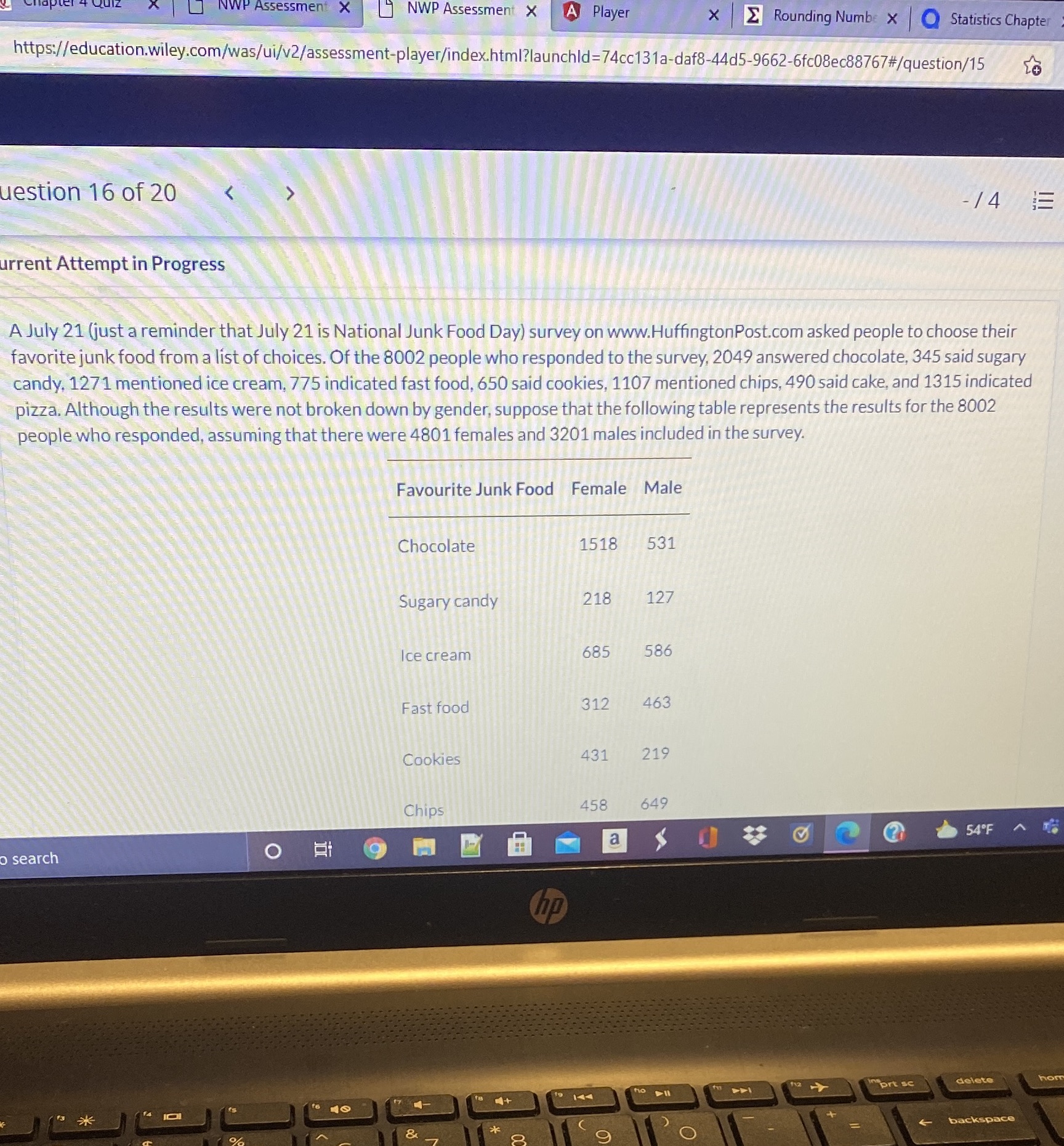  Assessment X NWP Assessment X A Player x _ Rounding Numb