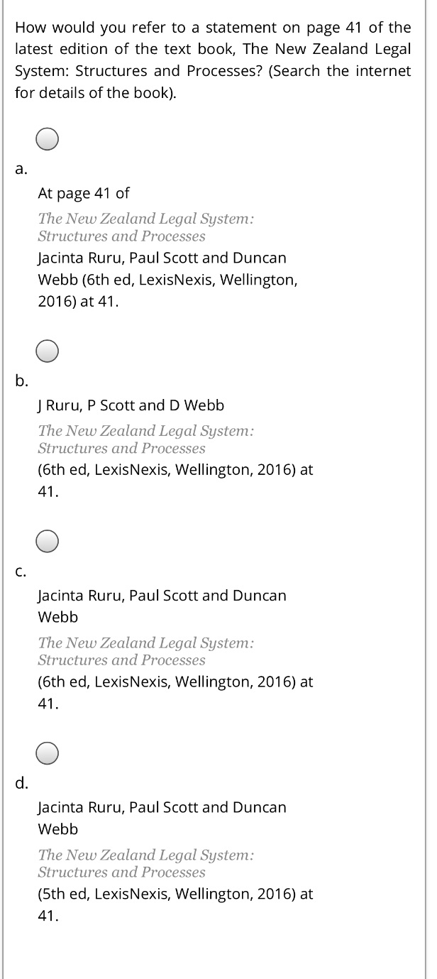 No idea? How would you refer to a statement on page 41