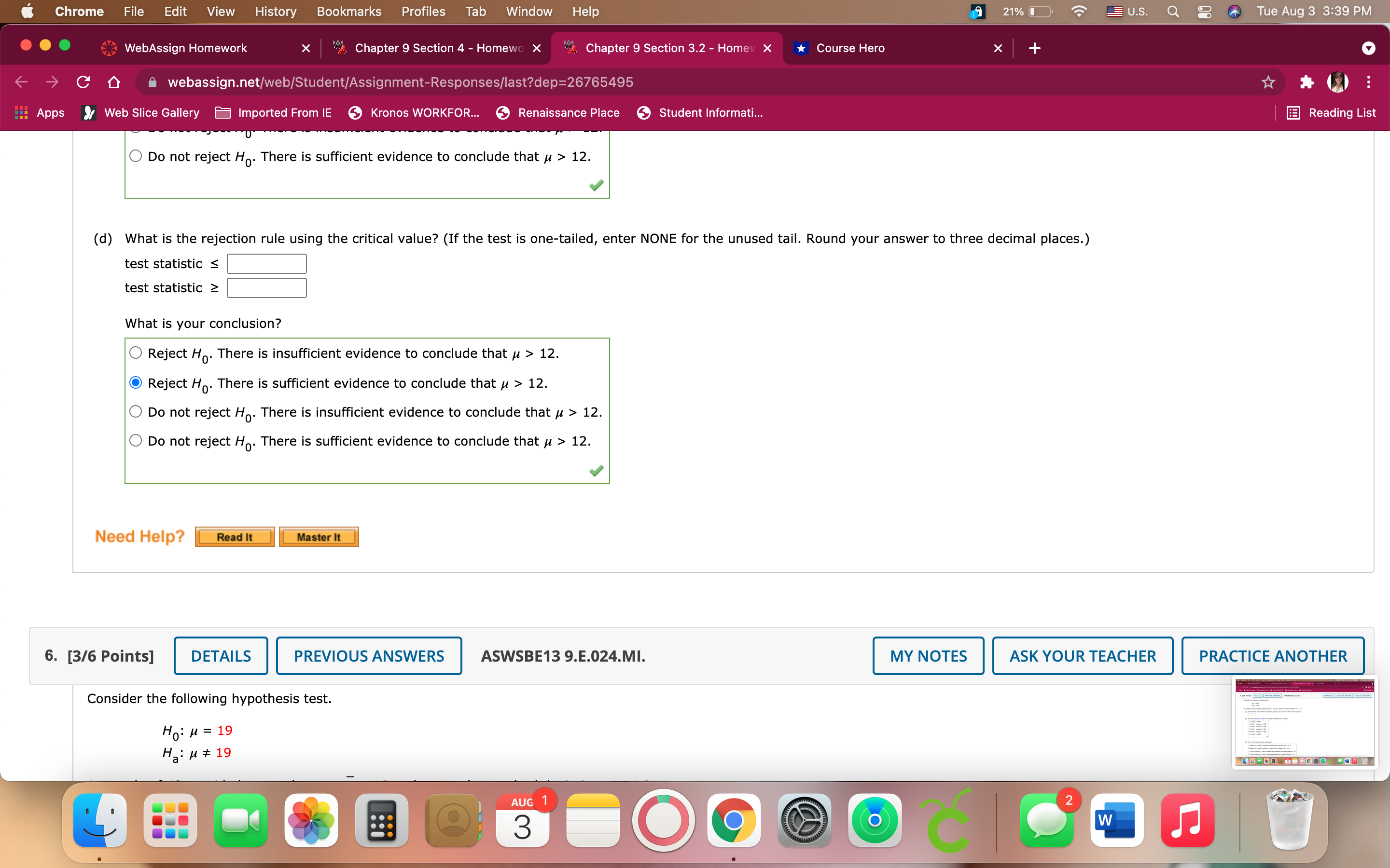 *Course Hero C webassign.net/web/Student/Assignment-Responses/last?dep=26765495 Apps / Web Slice Gallery Imported From IE