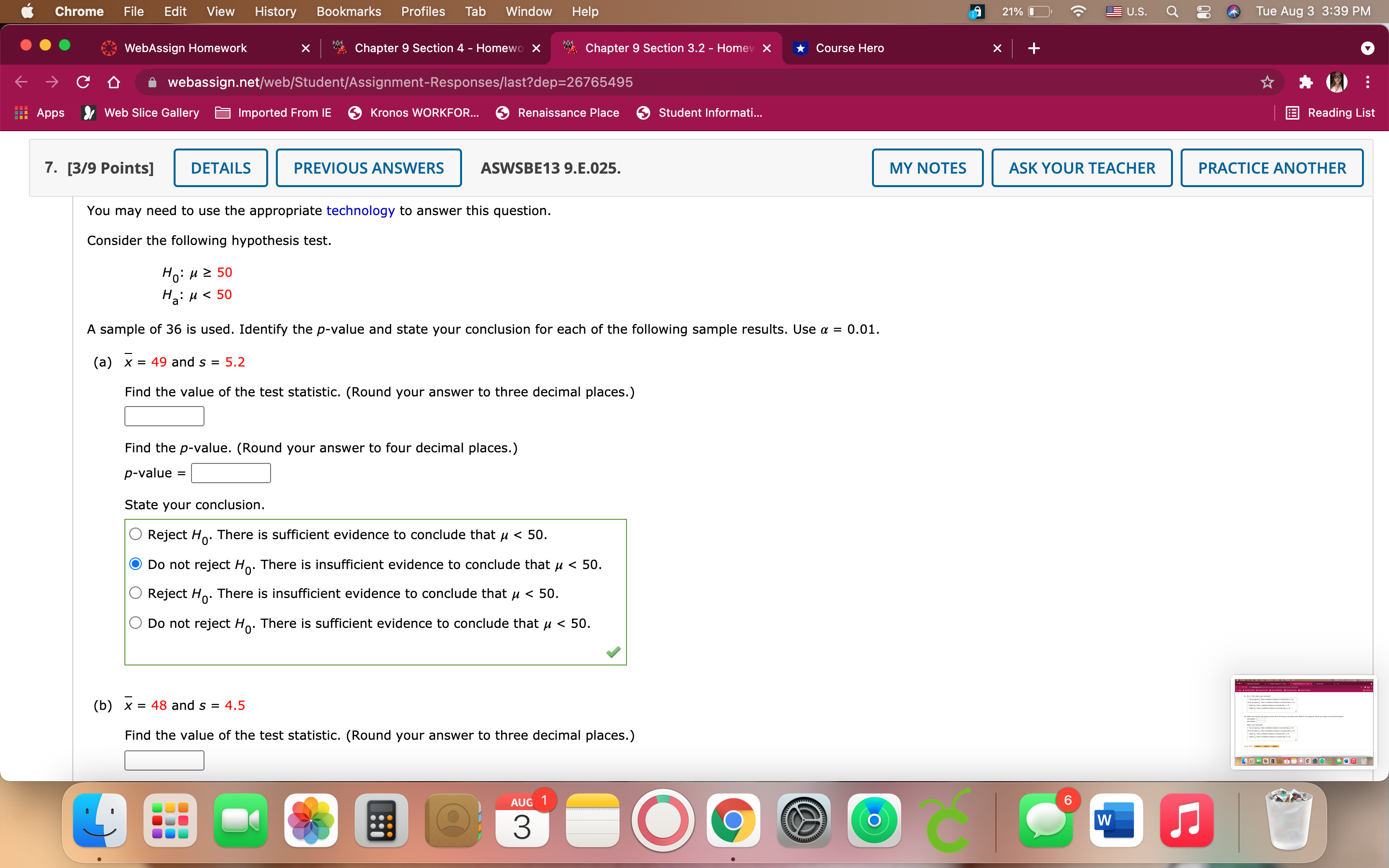 the appropriate appendix table or technology to answer this question. Use technology