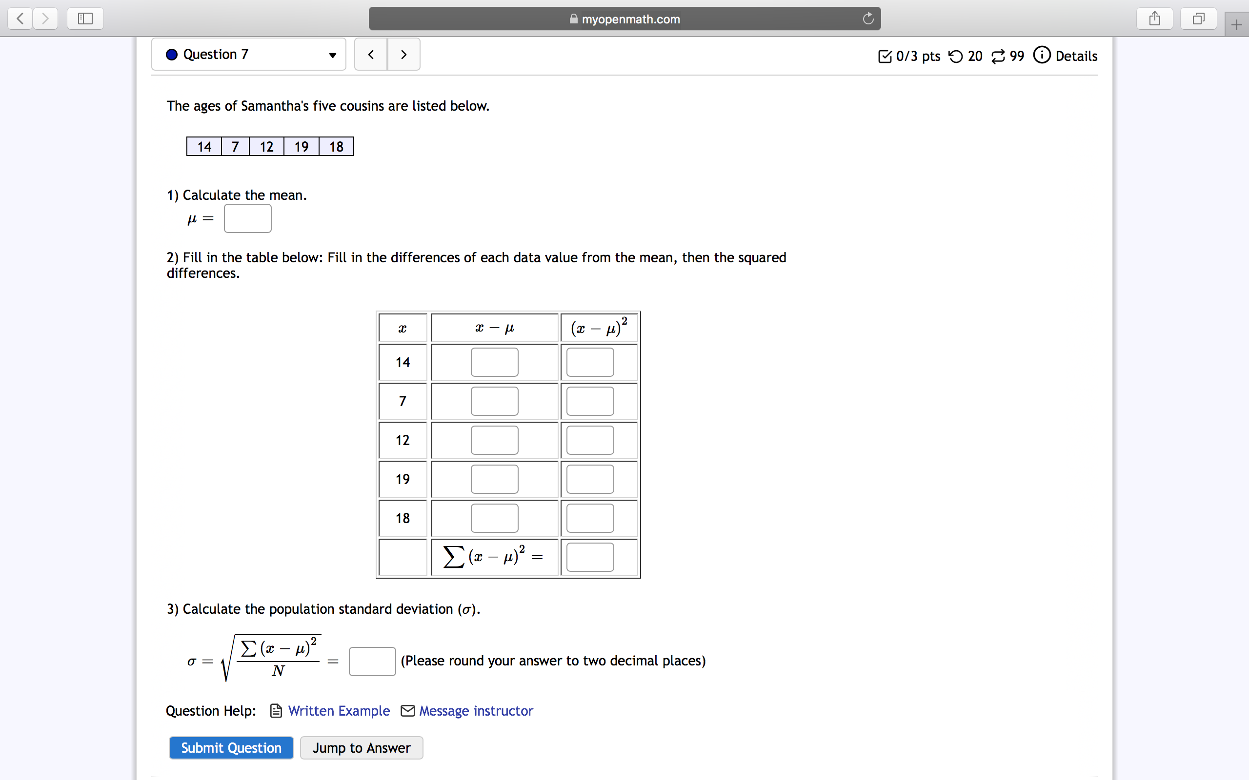 exact answer.) A new number, 234, is added to the data set