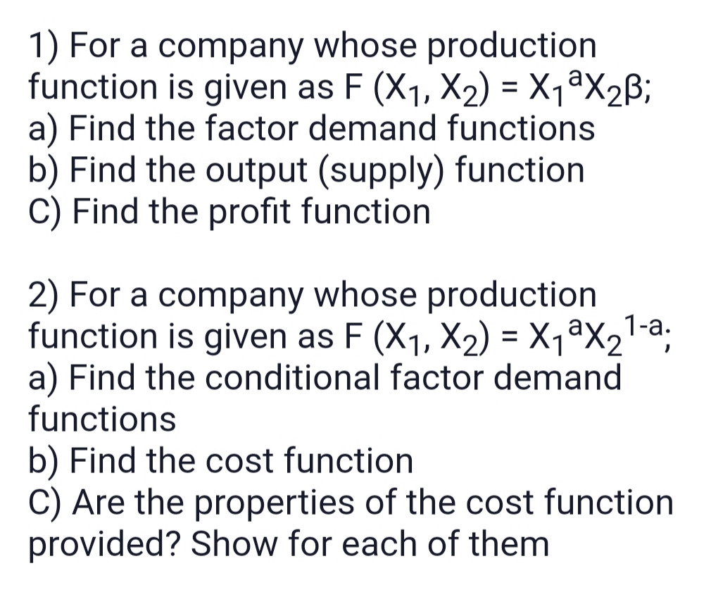 Please solve it as soon as possible. 1) For a company whose