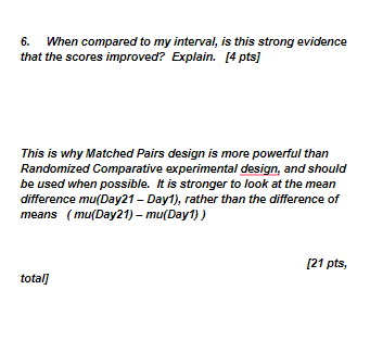 study we looked at in class. Here is the description of the