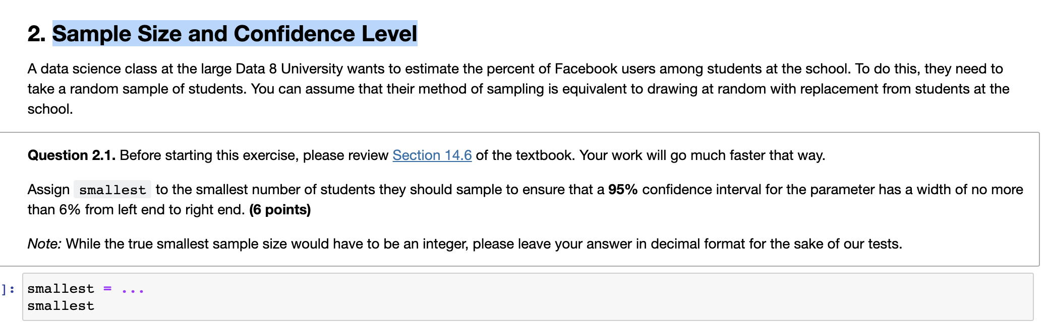 the data science class decides to construct a 90% confidence interval instead