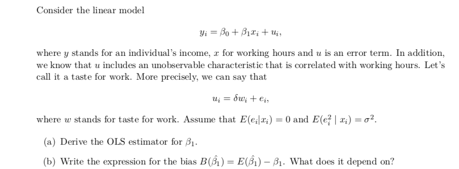 Please help me with solving questions (a) and (b). Provide the steps