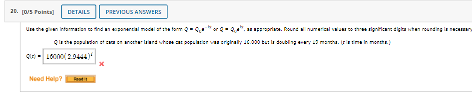 1.8 X Need Help? Read It 5. [0/5 Points] DETAILS PREVIOUS ANSWERS