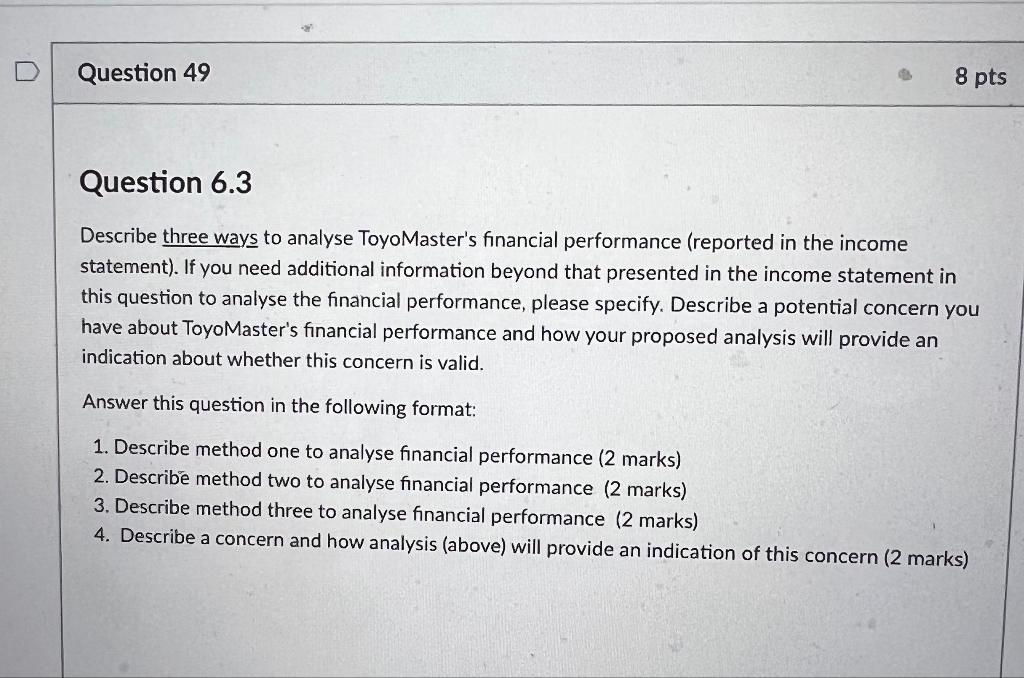 6.4. Case: ToyoMaster imports and distributes a range of motor vehicles into