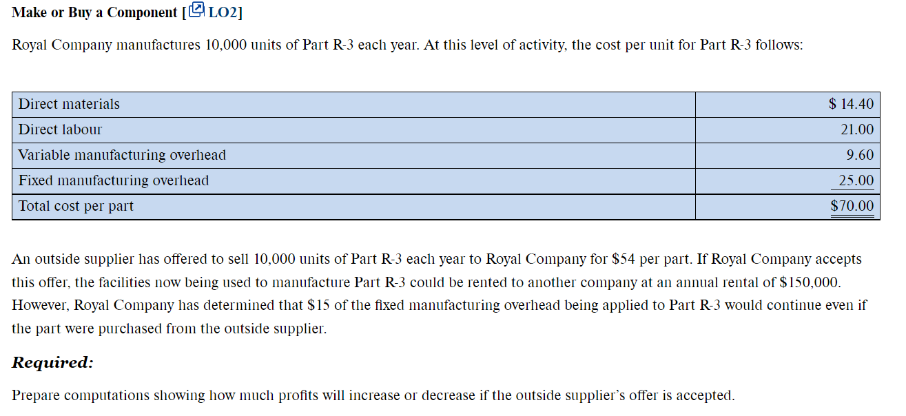 question: Make computations showing how much profits will increase or decrease if