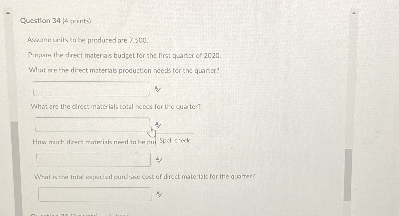 pring Co ("the company") needs your help with preparing their operating budgetsfor