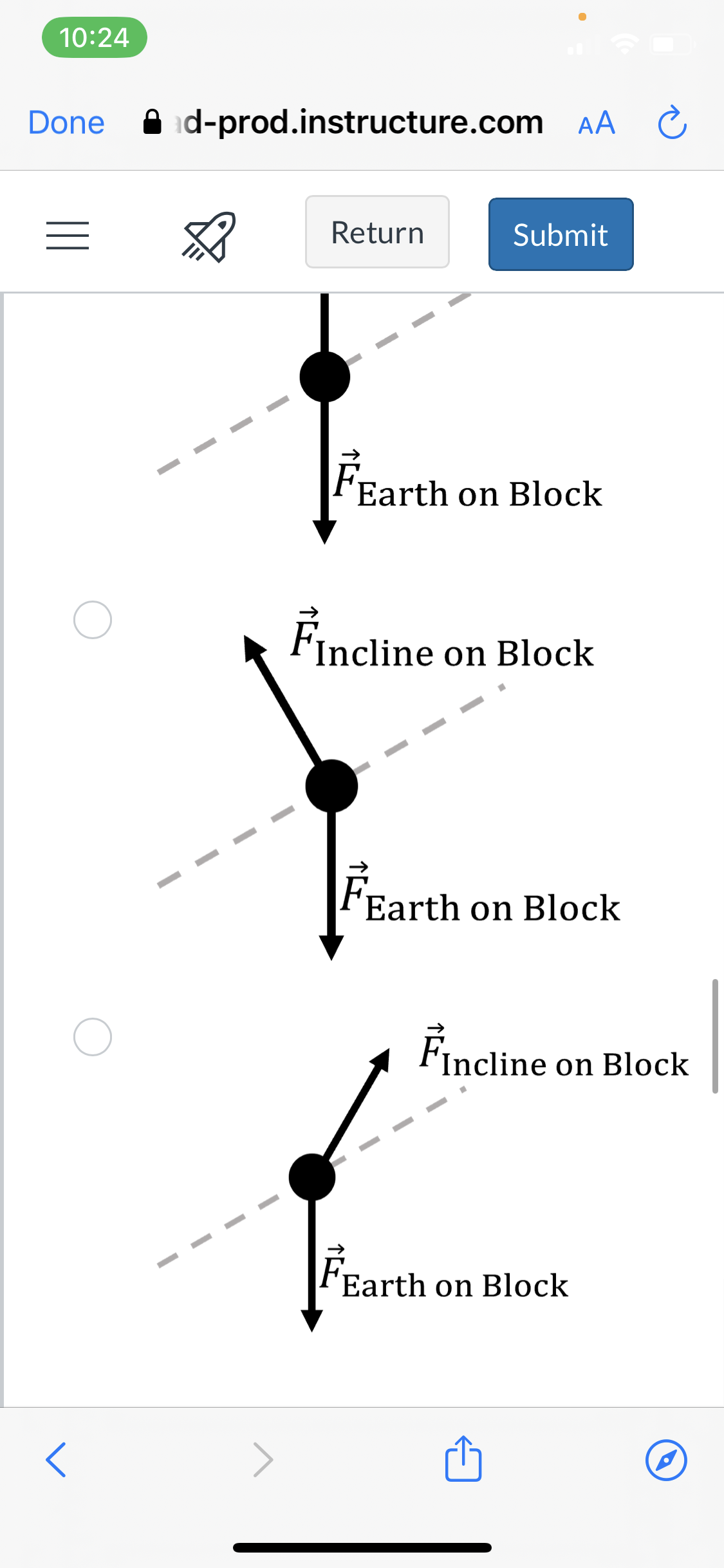 a rough horizontal oor while Mary exerts a force on it. The