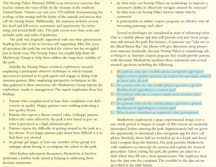 create five additional research questions that can be addressed with one-way ANOVA.