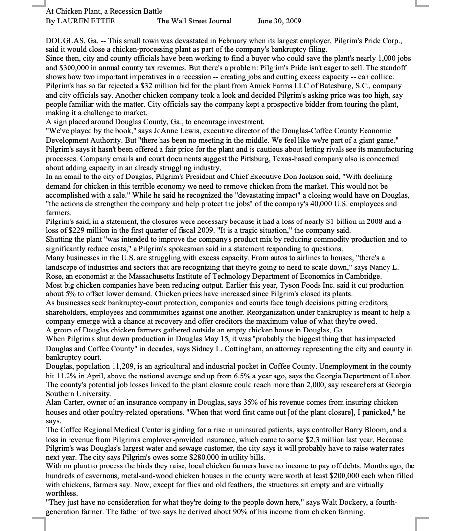 have attached article for reference. 45. 47. Short Answer Questions and related