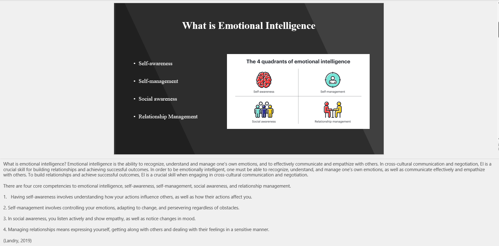 Please see power point below any feedback and or advice would be