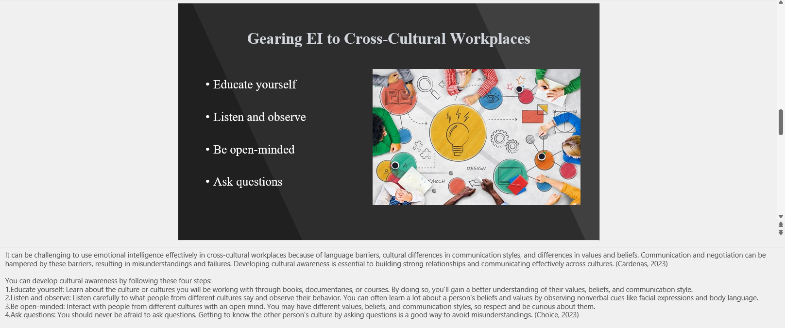 Relationship management What is emotional intelligence? Emotional intelligence is the ability to