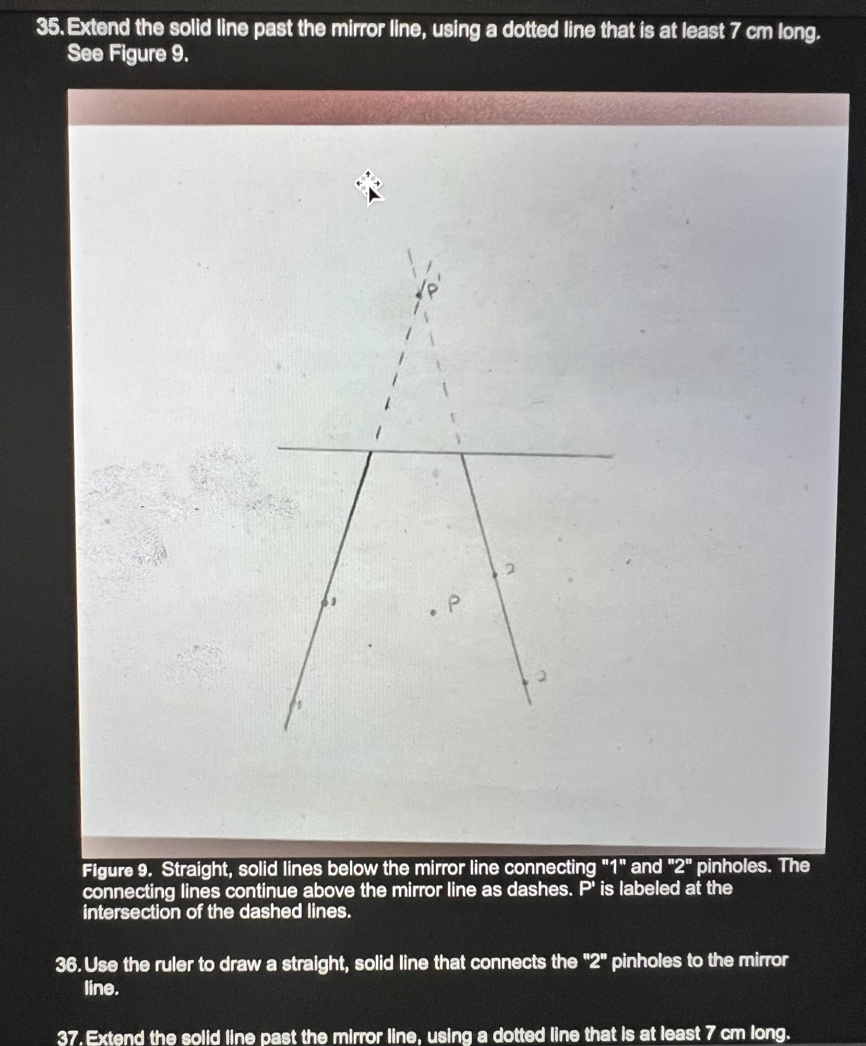 the data tables 1. Put on your safety goggles. 2. Using the