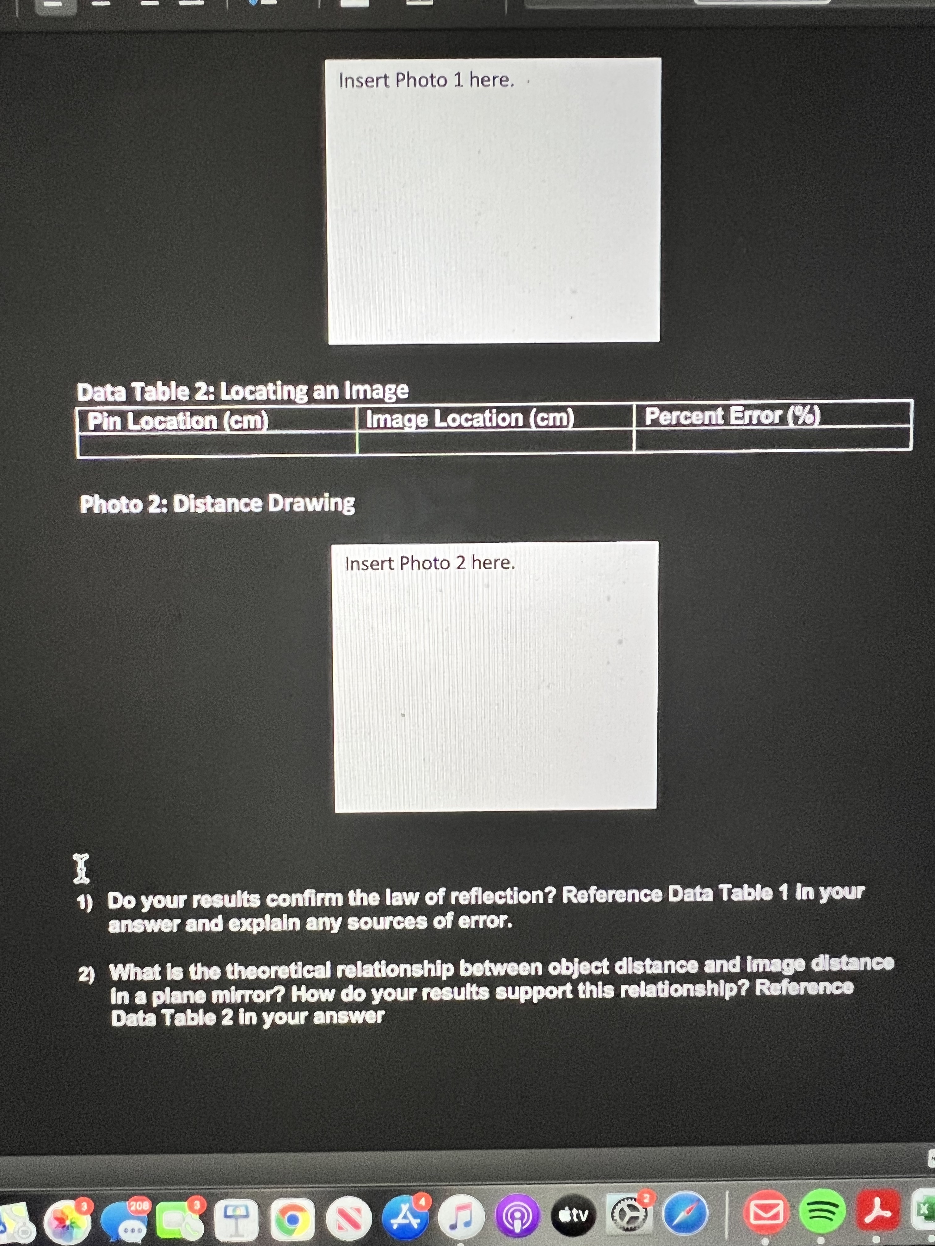 of paper: parallel to the long edge. 7 cm away. See Figure