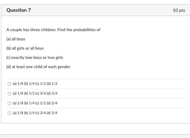 A'BC' + A'B'C O AB'C' O A'B'C O A'BC'Question 4 10 pts