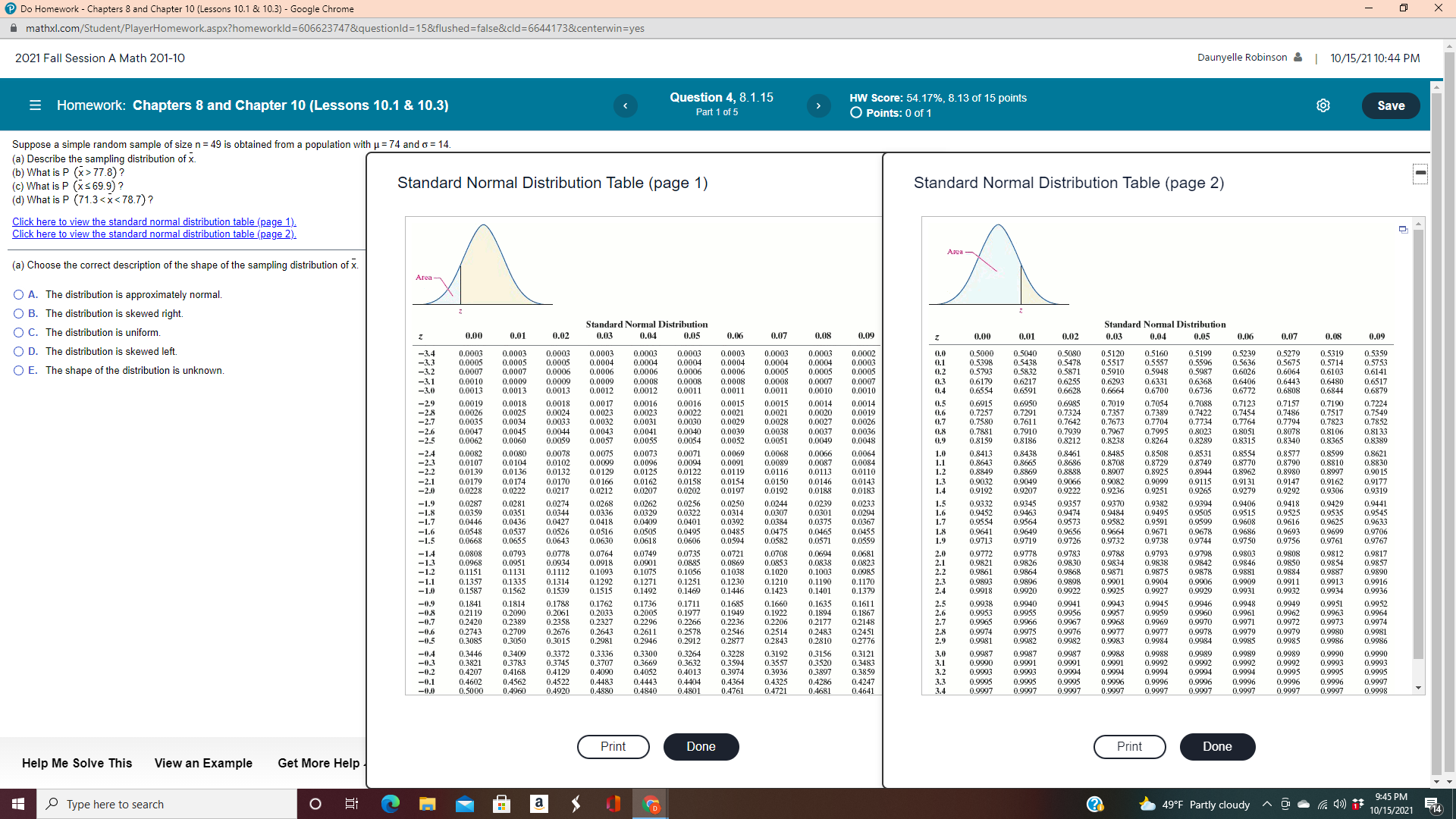  Do Homework - Chapters 8 and Chapter 10 (Lessons 10.1 &