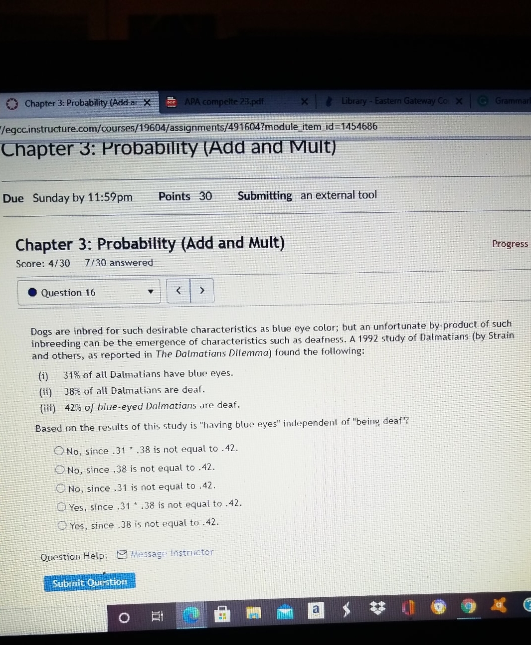 Add and multiply Chapter 3: Probability (Add ar x FEE APA compelte