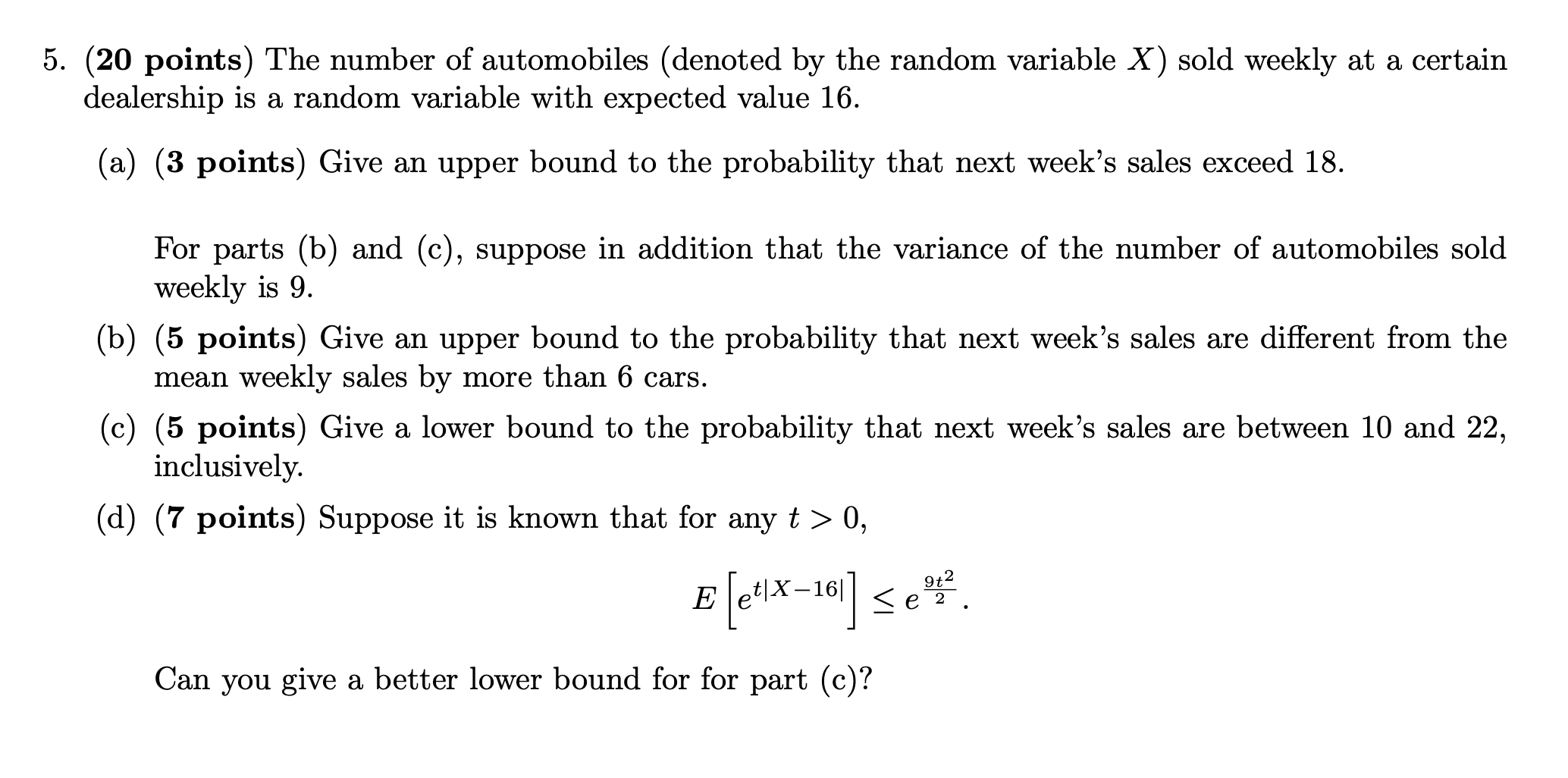 How do I solve for 5(d)? The solutions for part (a) (b)