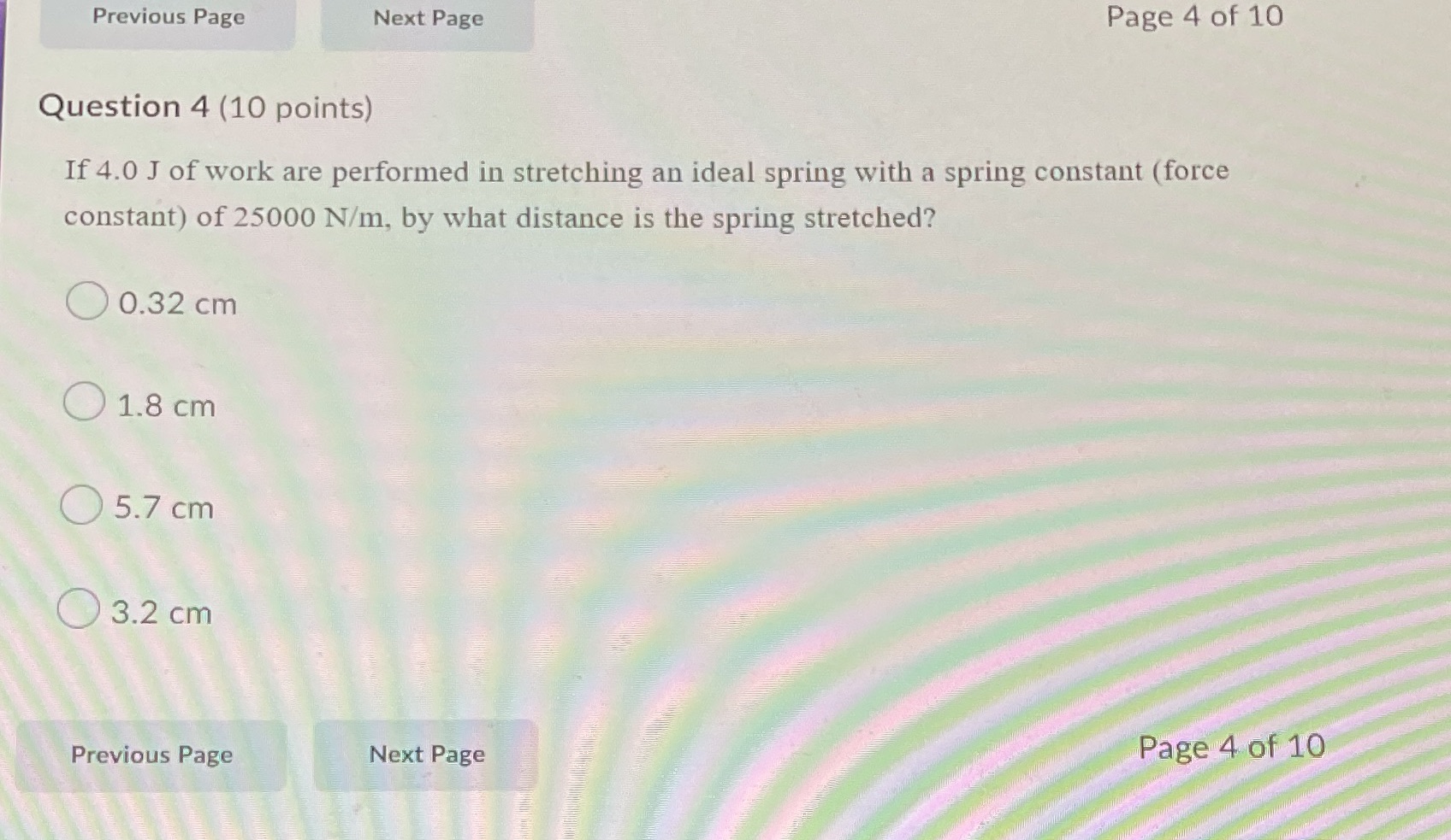 Answer question and show work Previous Page Next Page Page 4 of