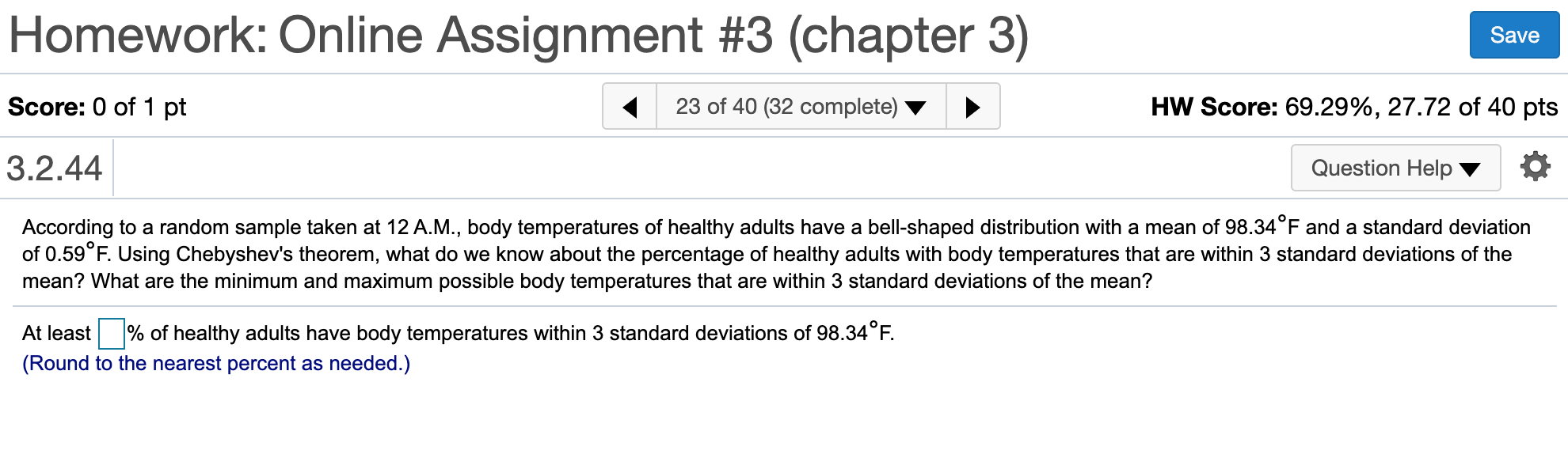 D sleepwalker(s). (Round to one decimal place as needed.) Homework: Online Assignment