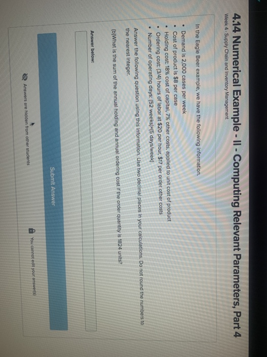 4.14 Numerical Example - 11 - Computing Relevant Parameters, Part 4