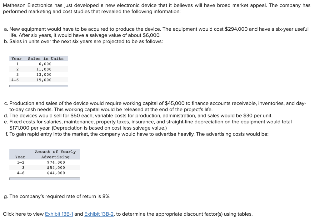 Matheson Electronics has just developed a new electronic device that it