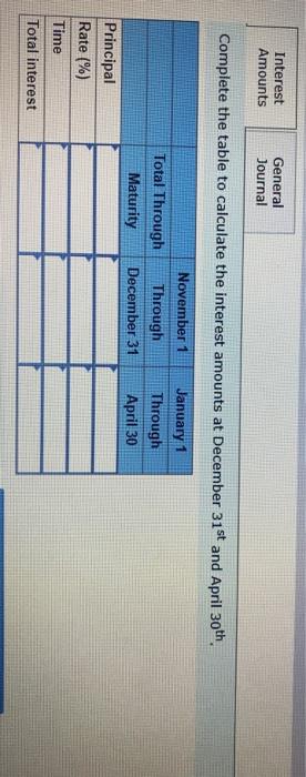 Vitalo Company Nov. 1 Accepted a $15,000, 180-day, sx note from Kelly