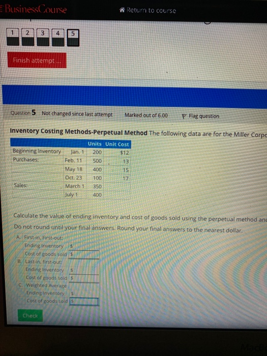  E Business Course Return to course 1 2 3 5 Finish
