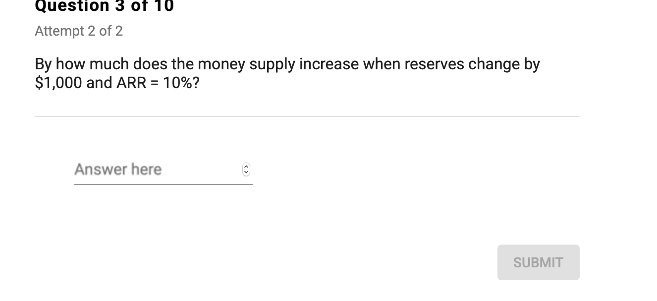 Please help me answer this Question 3 01' 10 Attempt 2 of