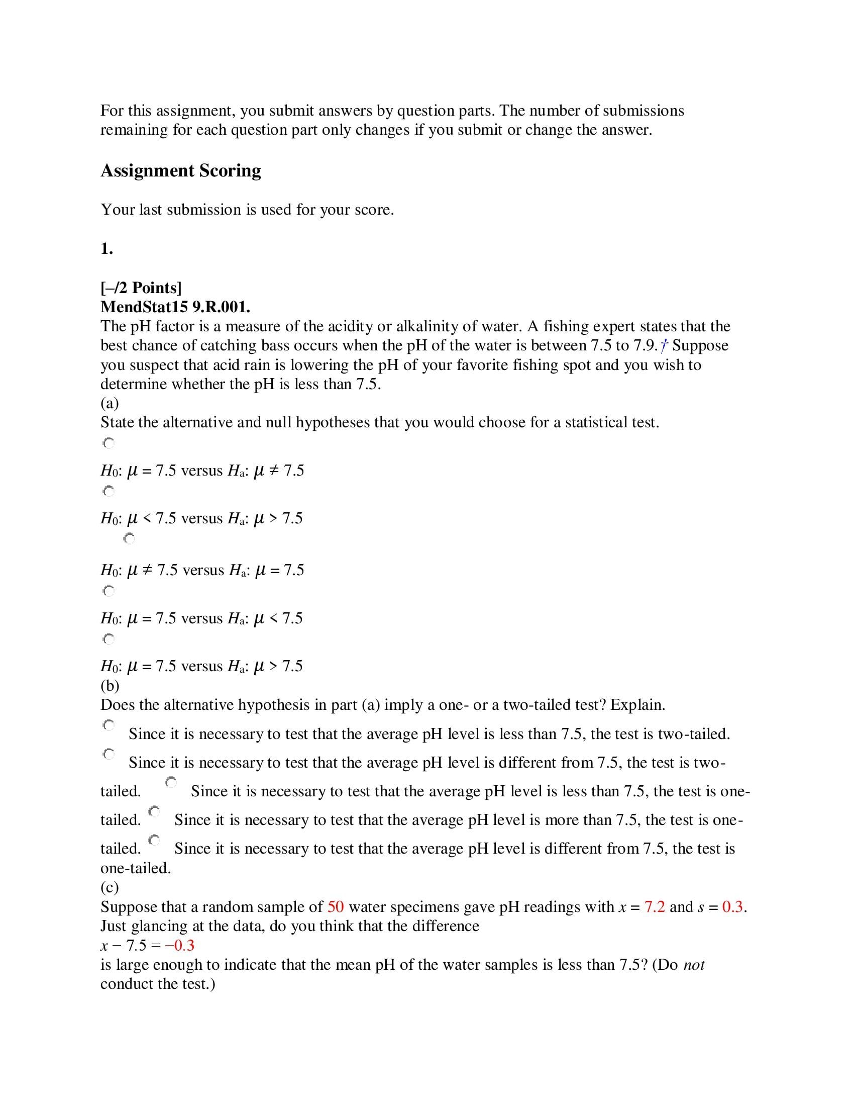 9. PLZ PLZ PLEAASE HELP!!APPENDIX TABLE LINK : https://www.webassign.net/mendstat15/mendstat15_appendix_tables.pdf For this assignment,