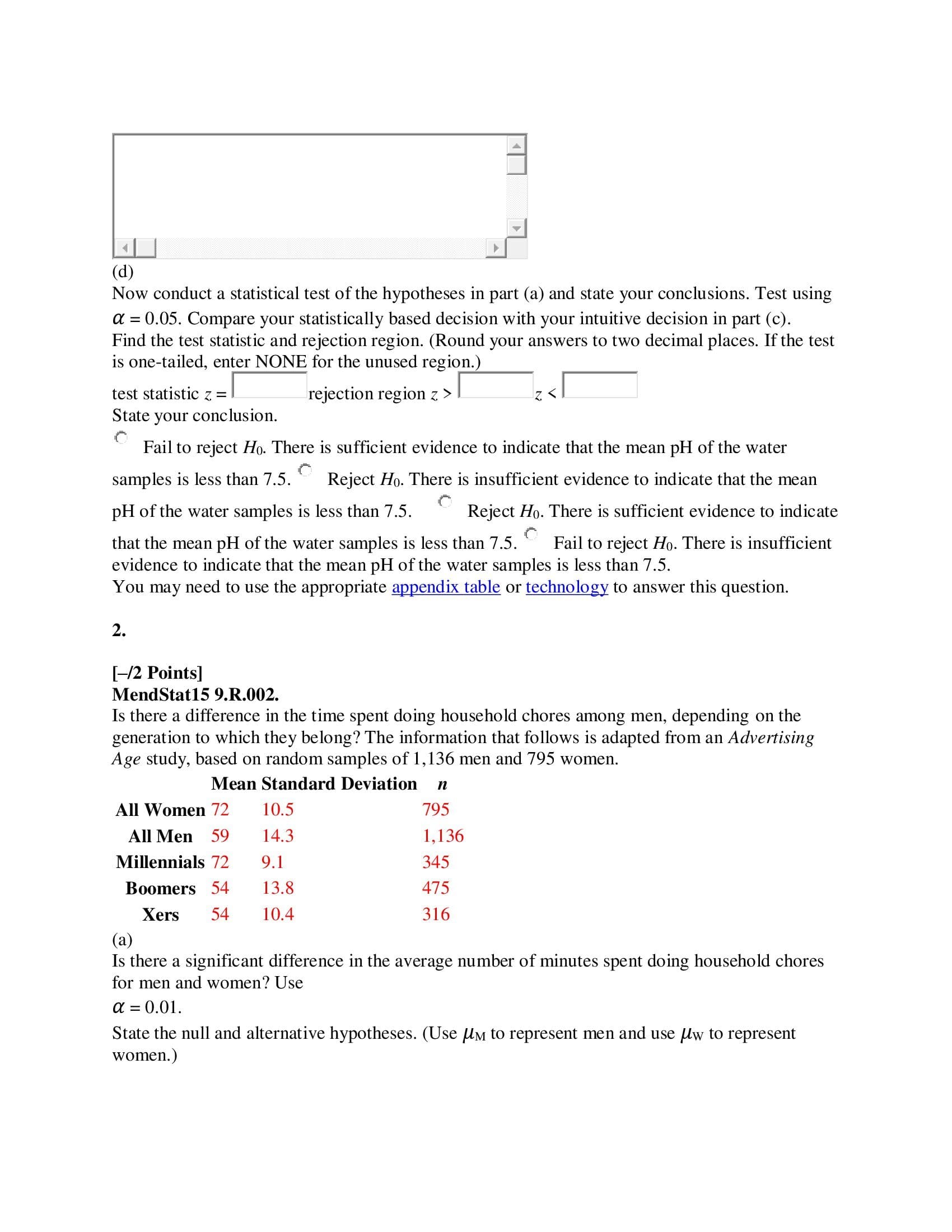 you submit answers by question parts. The number of submissions remaining for