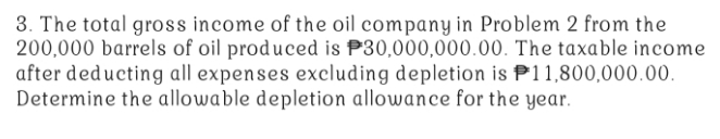 Consider this problem happening in the Philippines. 3. The total gross income