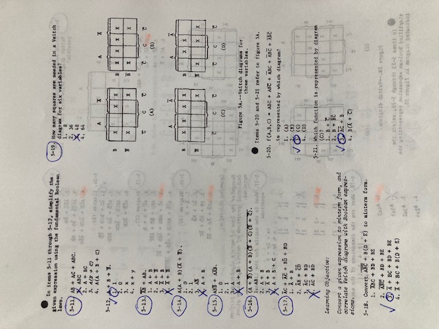  In items 5-11 through 5-17, simplify the Iivan expression using the