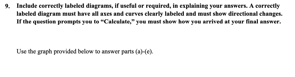 useful or required, in explaining your answers. A correctly labeled diagram must