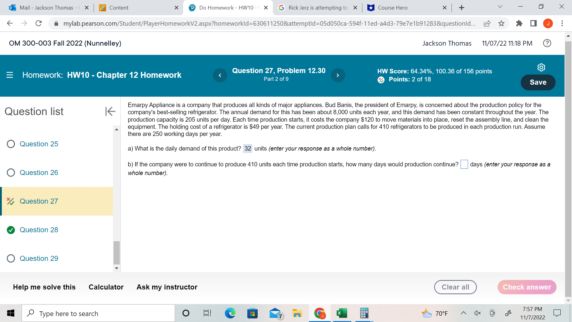  Mail - Jackson Thomas - C X Content X Do Homework